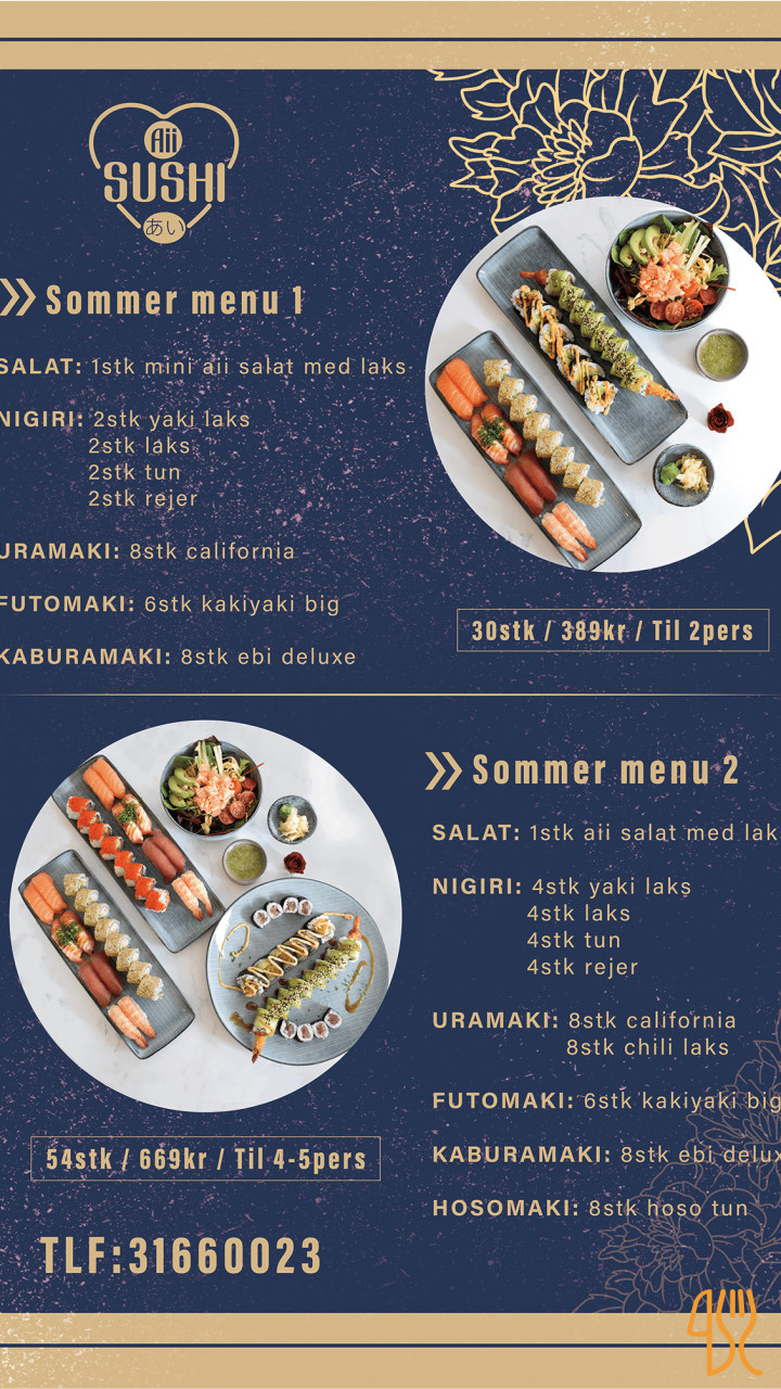 Aii Sushi Menu