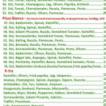 Tony's Pizzeria Menu