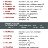 Pizza Kebabhouse Menu