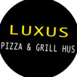 Luxus Pizza Og Grill Hus Logo