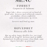 Italia Menu