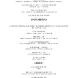 Bistro No. 3 Menu
