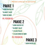 Taarnborg Forsamlingshus Menu