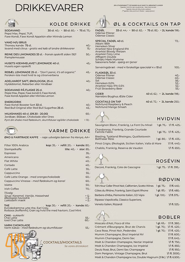 Froggy's Café Menu