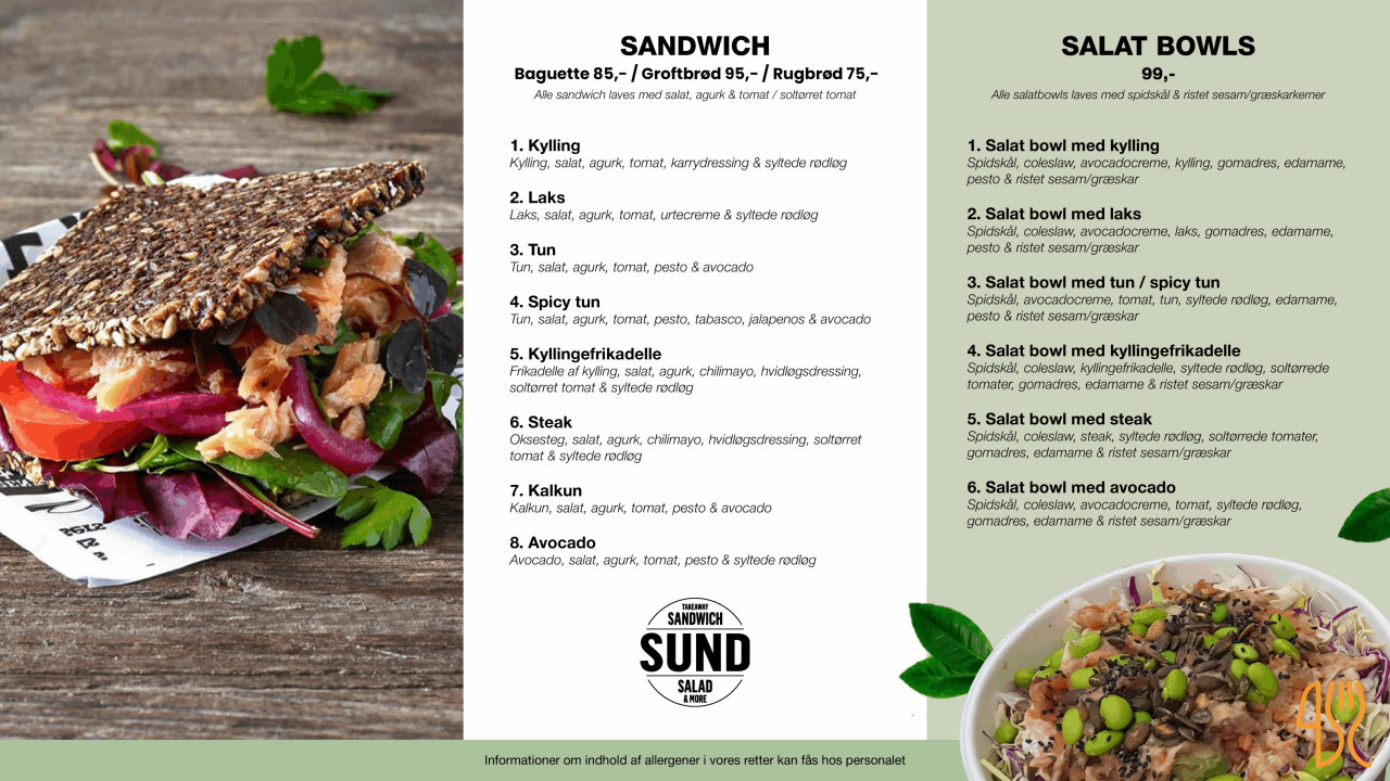 Sund Menu