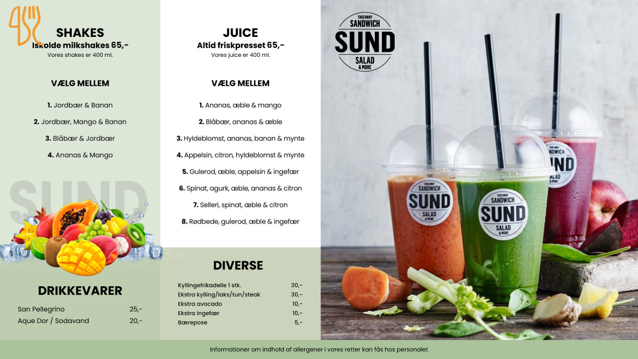 Sund Menu