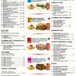 Saranda Pizzaria Menu
