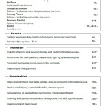 Pipers Hus Menu