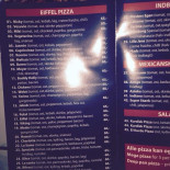 Eiffel Pizza Og Sandwich Menu