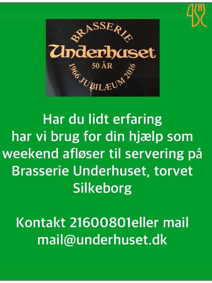 Brasserie Underhuset, Silkeborg Menu