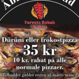 Torvets Kebab Pizza Menu