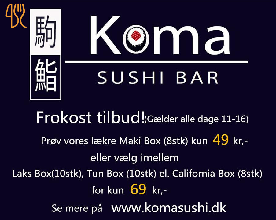 Koma Sushi Menu