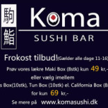 Koma Sushi Menu