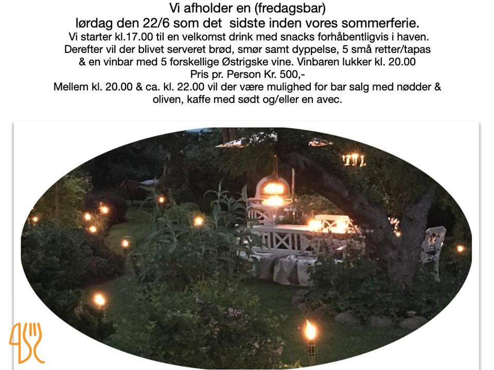 Karoline Amalie Menu