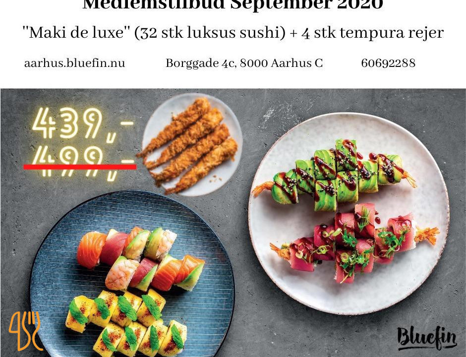 Bluefin Sushi Gin Menu