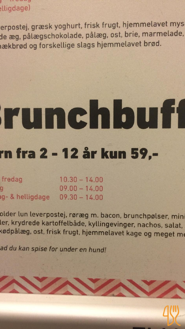 Café Sidewalk Menu