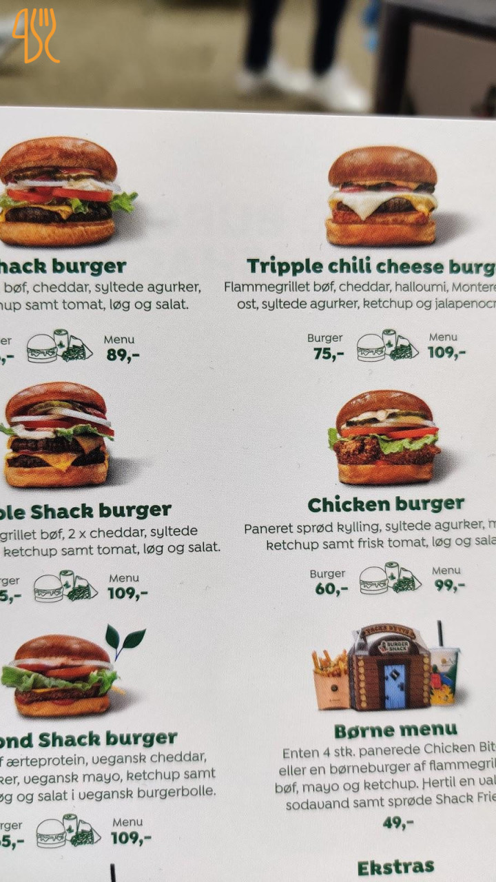 Burger Shack Menu