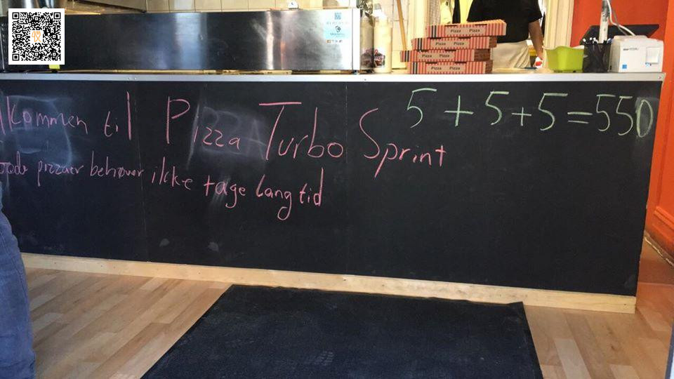 Pizza Turbo Sprint Menu