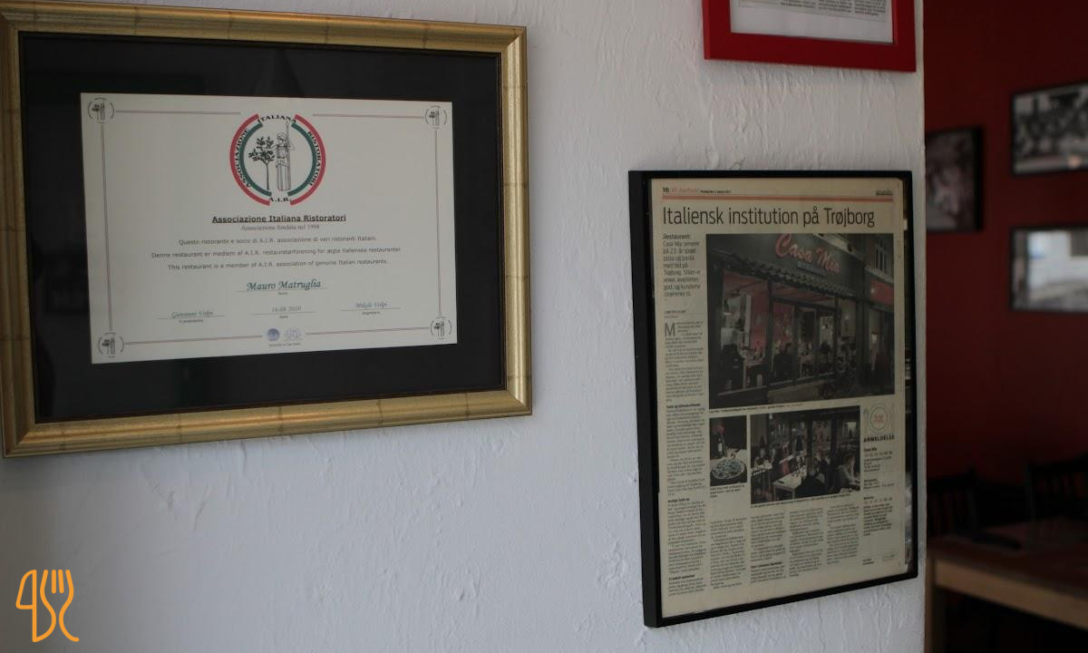 Casa Mia Trøjborg Menu