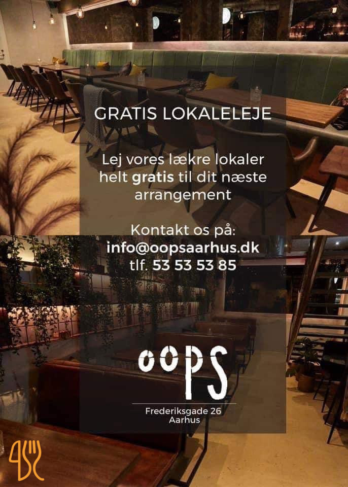 Oops Lounge Og Rombar I Århus Menu