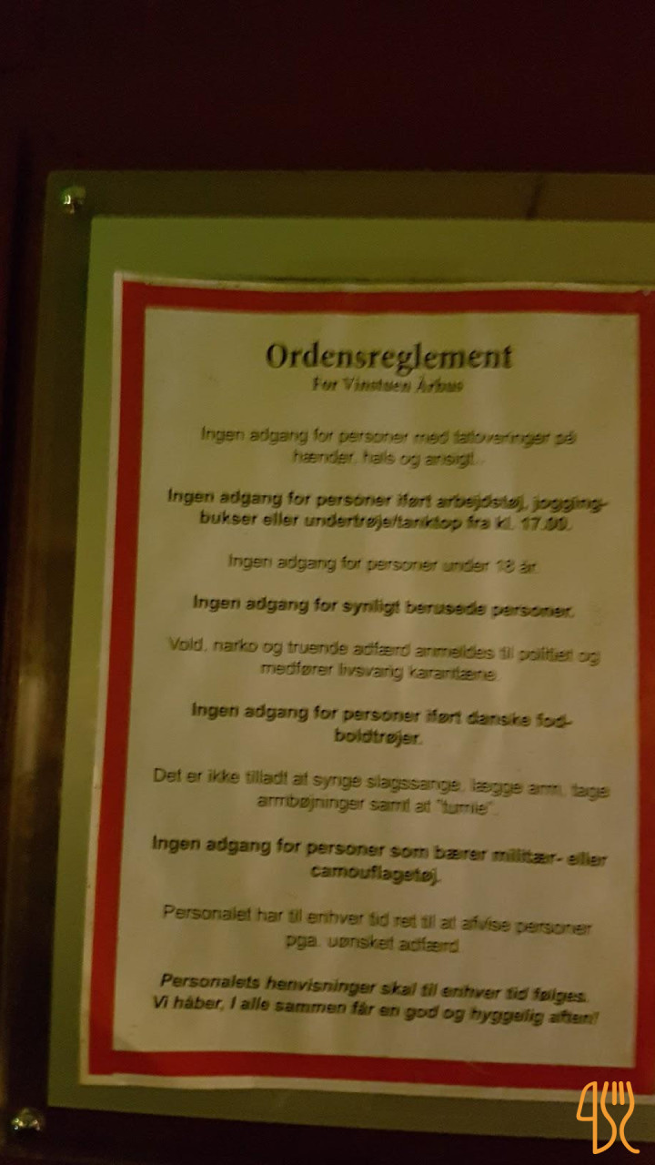 Vinstuen Menu