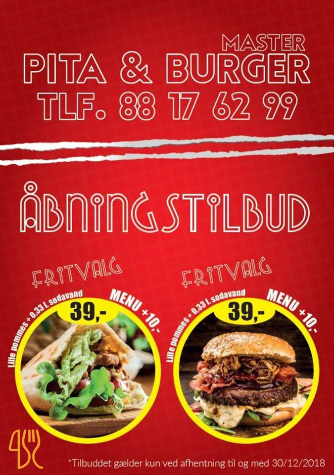 Pita Burger Master Menu
