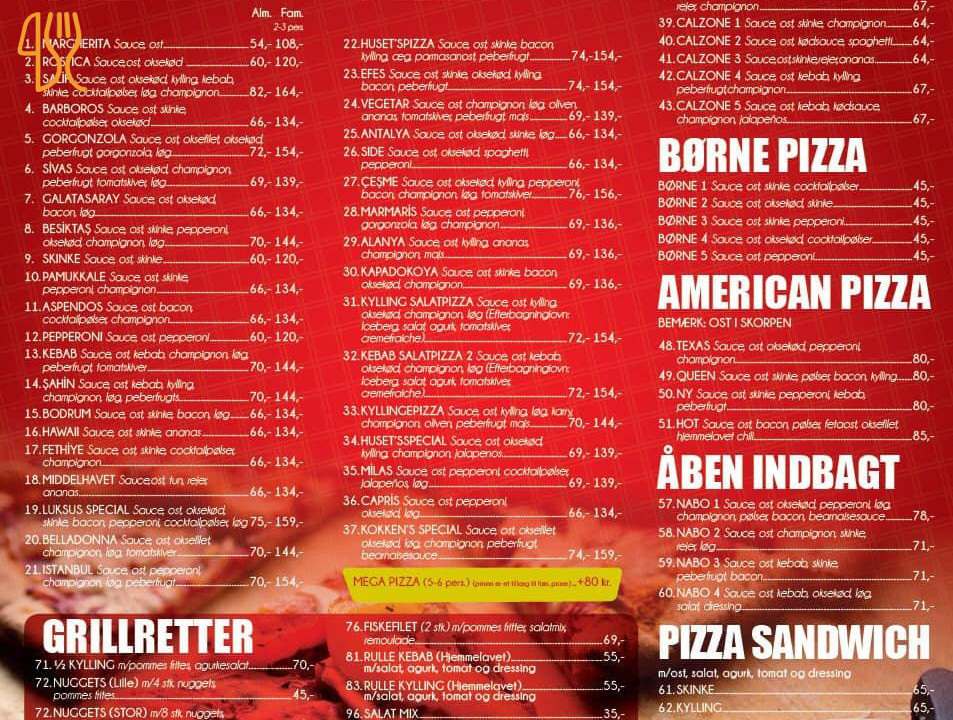 Pita Burger Master Menu