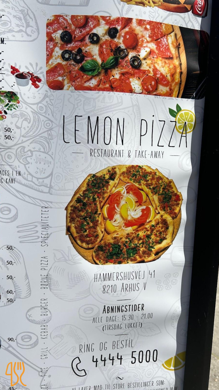 Lemon Pizzaria Menu