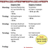 Klostercaféen Menu
