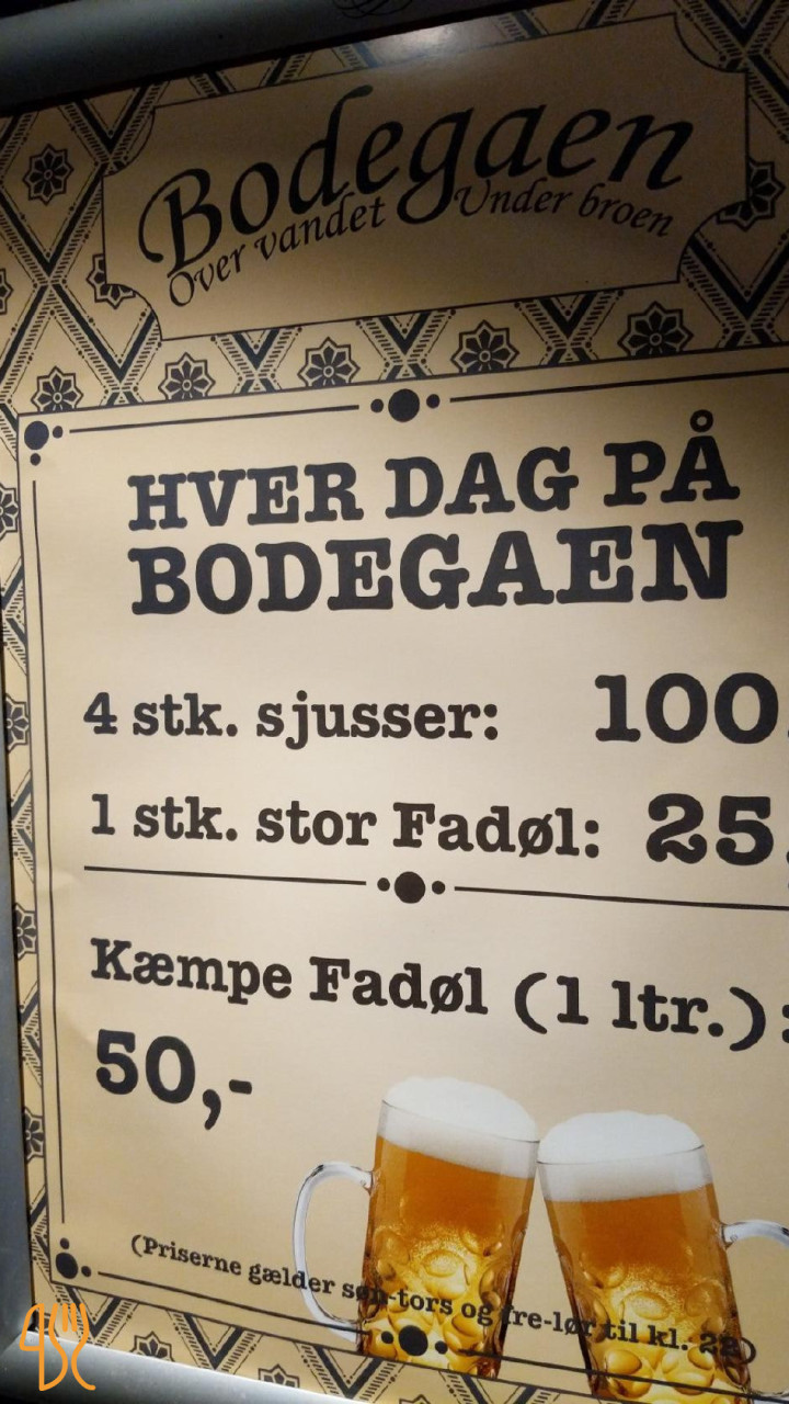 Bodegaen Menu