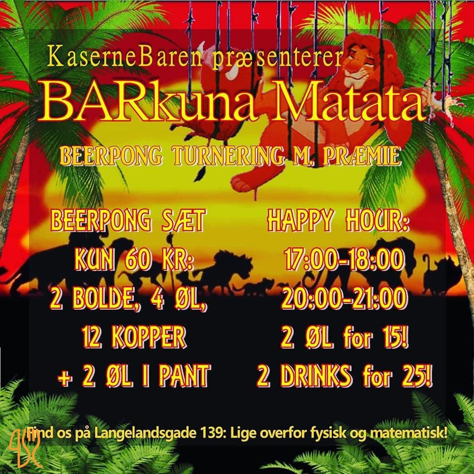 Kasernebaren Menu
