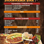 Marcel's Sharwarma Menu