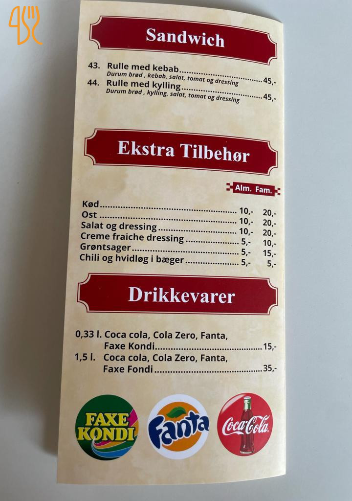Prima Pizza/ Dr Pizza Menu