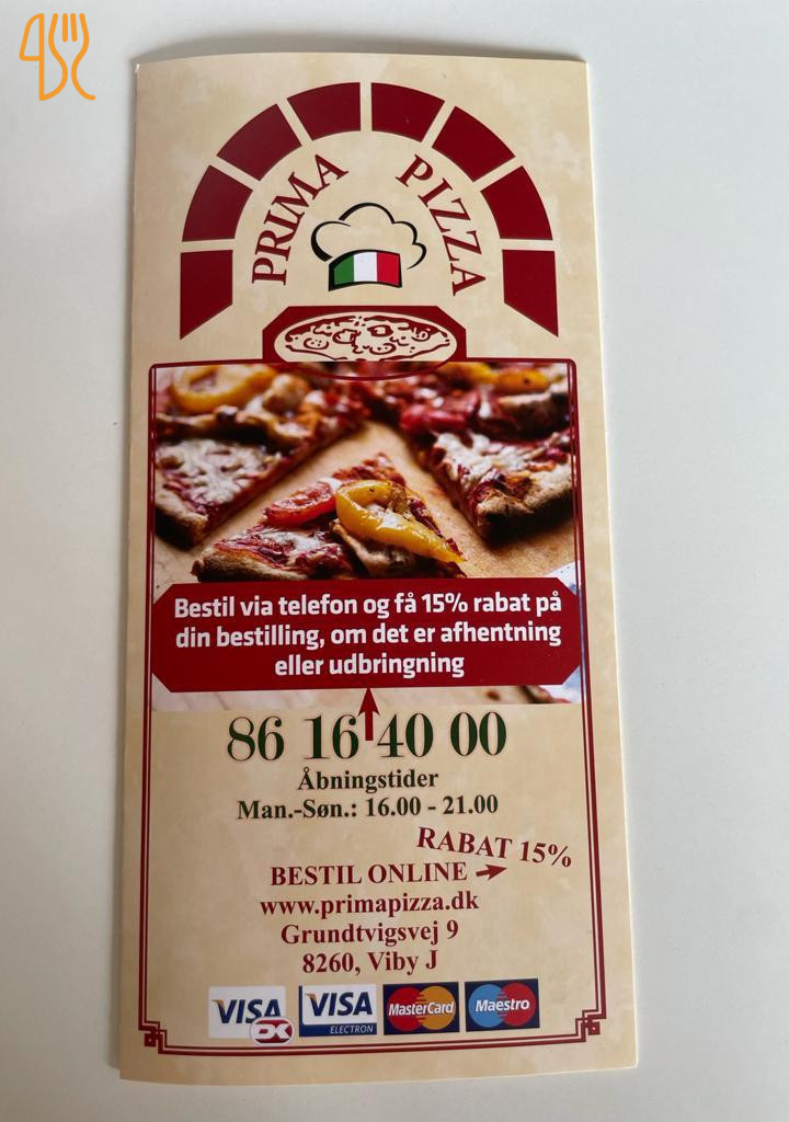 Prima Pizza/ Dr Pizza Menu
