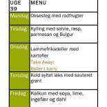 Kantinen Halmstadgade Menu