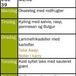 Kantinen Halmstadgade Menu