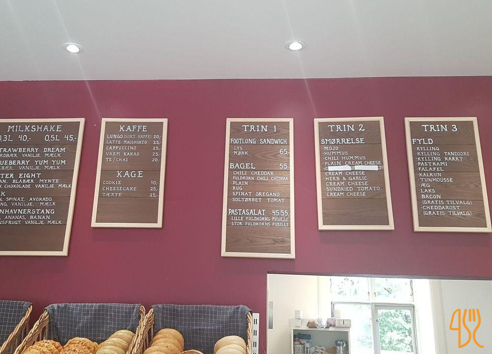 Byens Bagel Menu