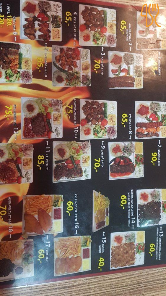 Istanbul Grill Menu