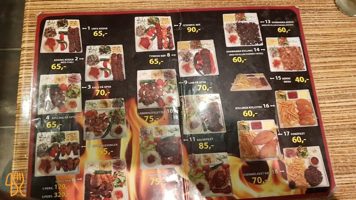 Istanbul Grill Menu