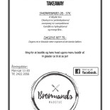 Brormands Madstue Menu