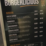 Burgerlicious Menu