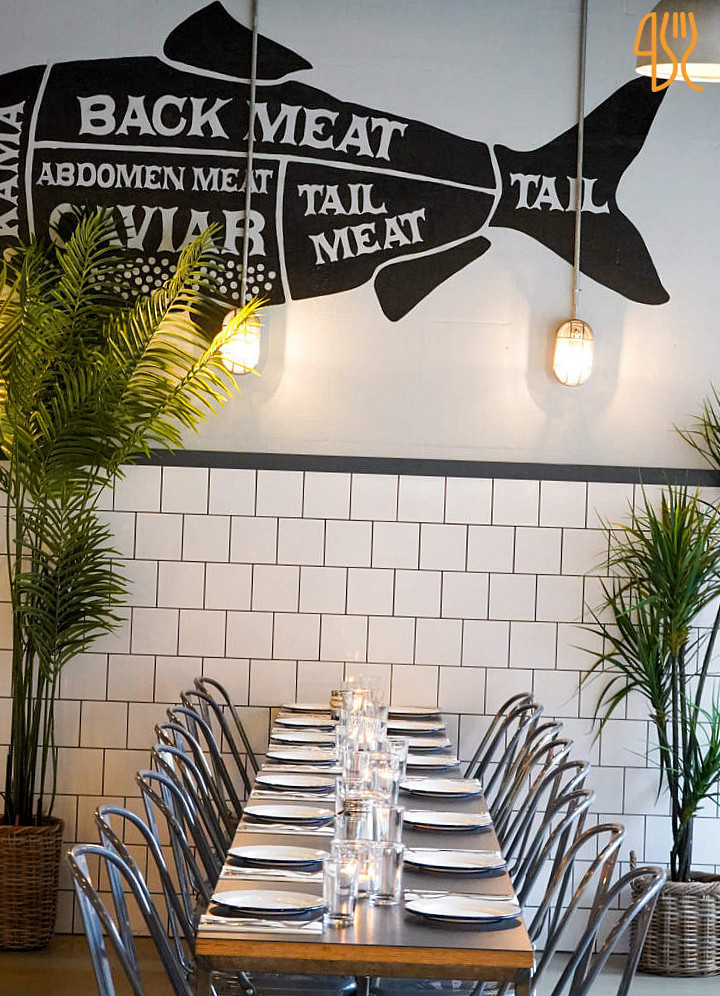 Fiskerestaurant Hooked Århus (banken) Inde