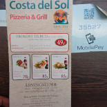 Hugo's Pizzaria Menu