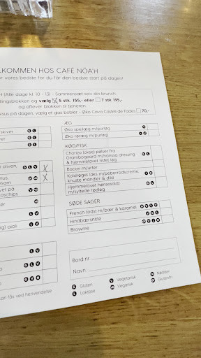 Cafe Noeah Menu