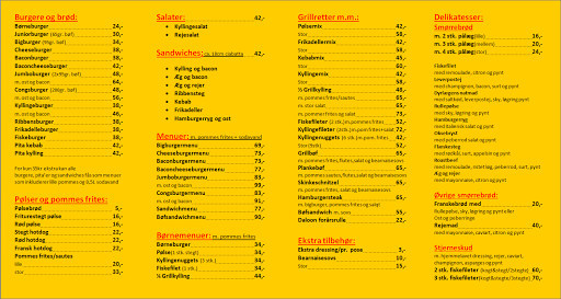 Byens Cafe Menu