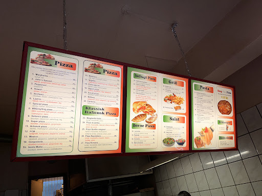 Evita Pizza Menu