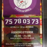 Oestbirk Pizza Menu