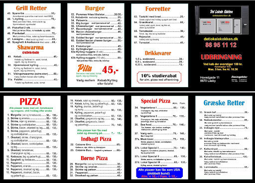 Det Lokale Koekken Menu