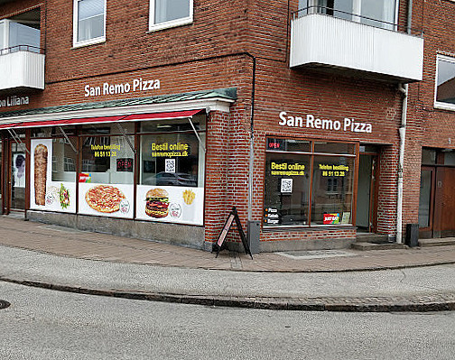 San Remo Pizza Udenfor