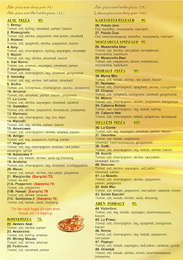Broby Pizzeria Overfor Efterskolen Pizzaria Menu